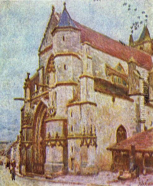 The Church in Moret, Evening - view 1