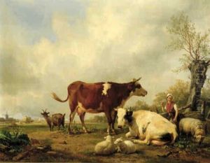 Landschap met vee Landschap met vee