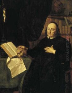 Portret van een pastoor by Jan De Bray