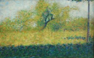 Lisiere de bois au printemps by Georges Seurat