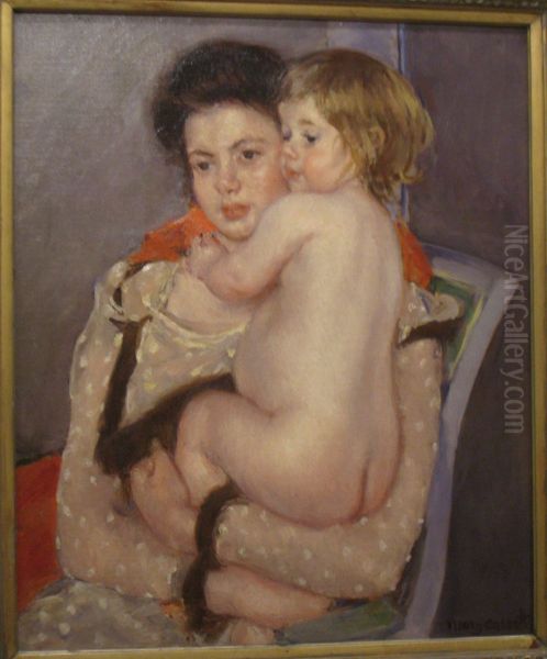 Reine LeFebvre Holding a Nude Baby - view 1
