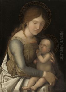 Madonna and Child by Antonio da Correggio