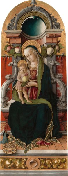 Madonna and Child Enthroned with Donor - view 1
