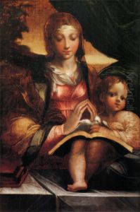 Madonna with child by Parmigianino