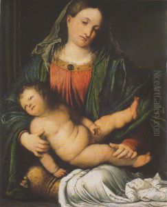 Madonna with child by Gerolamo Romanino
