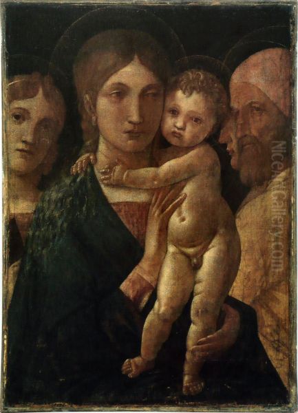 Madonna with child and three saints - view 1