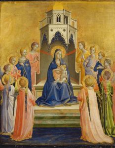 Madonna and Child Enthroned and Twelve Angels by Fra Angelico