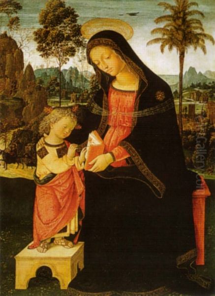 Madonna with Writing Child - view 1
