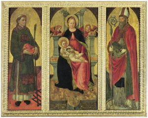 Madonna and child with Saints Lawrence and Augustine
