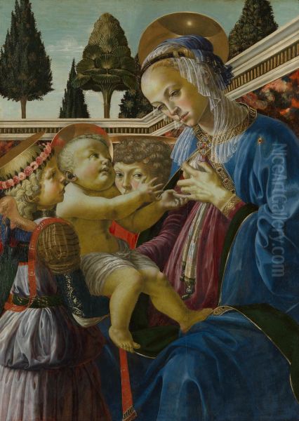 The Virgin and Child with Two Angels - view 1