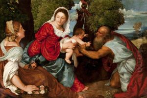 Madonna and Child with Saint Jerome and Saint Dorothy by Titian