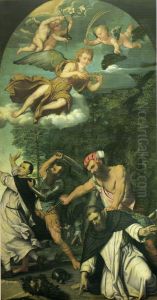 Martyrdom of Saint Peter of Verona by Alessandro Bonvicino (Moretto da Brescia)