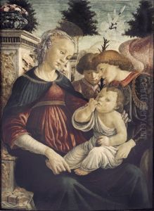 Vierge a l'Enfant avec deux anges Vierge a l'Enfant avec deux anges