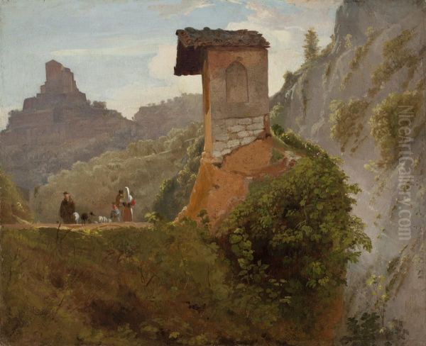 Sketch for the Chapel of the Virgin at Subiaco - view 1