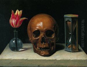 Still-Life with a Skull,vanitaspainting. by Philippe de Champaigne