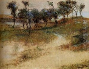 Paesaggio in riva al mare by Edgar Degas