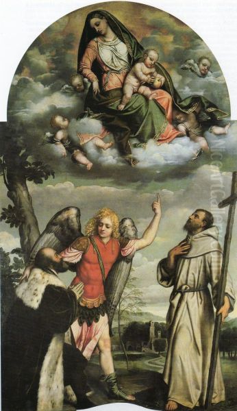 Madonna col bambino e santi - view 1