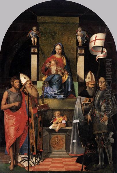 Virgin and Child Enthroned with Saints - view 1