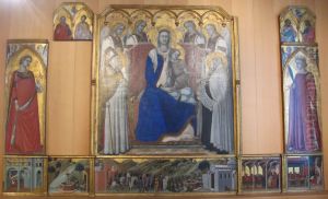Mary with child and saints by Pietro Lorenzetti