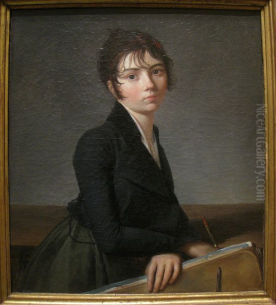 Girl with Portfolio - view 1