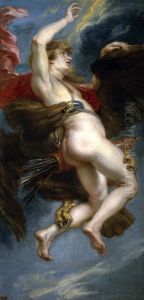 The Rape of GanymedeRusskij:Pohisenie Ganimeda. by (studio of) Rubens, Peter Paul