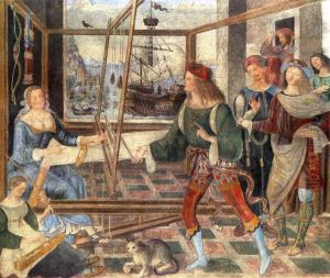 Penelope with the Suitors Penelope with the Suitors