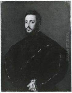 Bildnis eines bartigen jungen Mannes by Titian