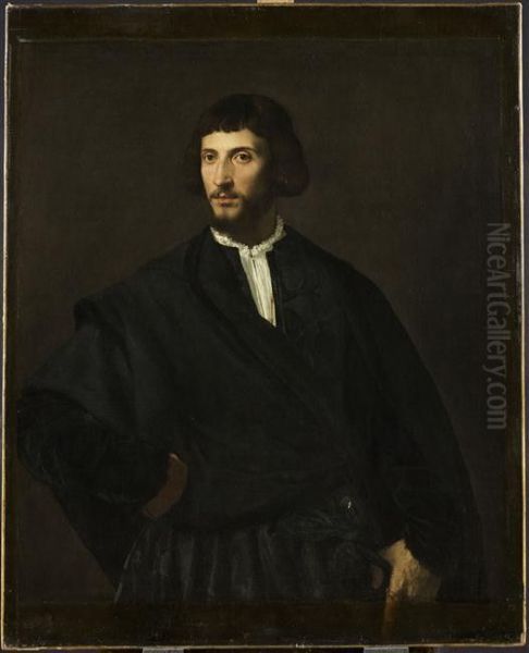 Portrait of a Man, Hand on His Belt - view 1