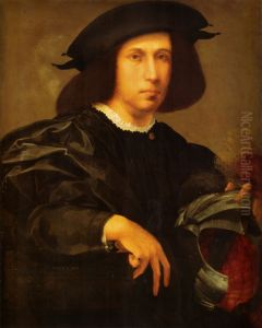 Portrait of a Young Man with a Helmet Portrait of a Young Man with a Helmet