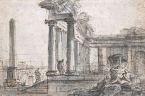 Ruines Animees by Charles Michel-Ange Challe