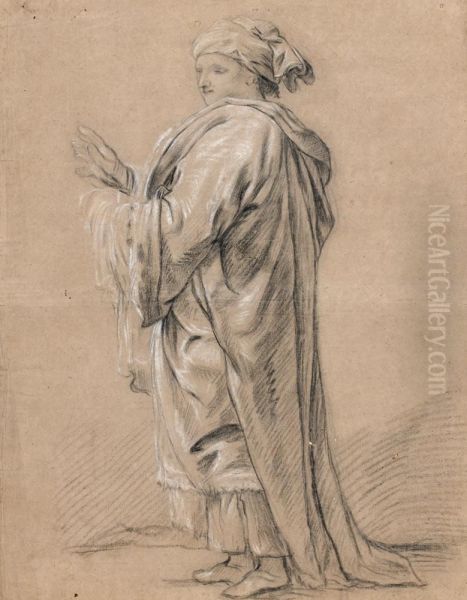 Etude De Personnage Enturbanne En Pied - view 1