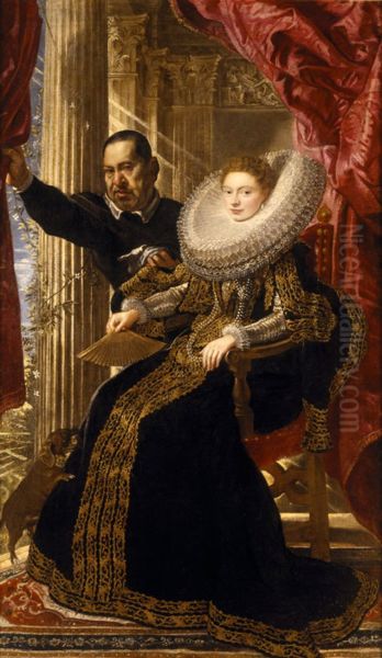 Probably Marchesa Maria Grimaldi and her Dwarf - view 1
