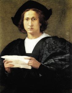 Portrait of a Young Man holding a Letter by Rosso Fiorentino