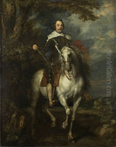Equestrian portrait of Francisco de Moncada Y Moncada, Marques de Aytona (1586-1635) - view 1
