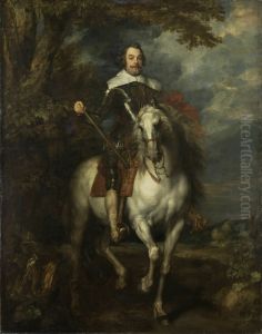 Equestrian portrait of Francisco de Moncada Y Moncada, Marques de Aytona (1586-1635) by Sir Anthony Van Dyck