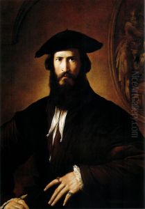 Portrait of a man by Parmigianino