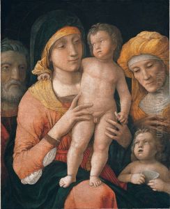 The Madonna and Child with Saints Joseph, Elizabeth, and John the Baptist by Andrea Mantegna