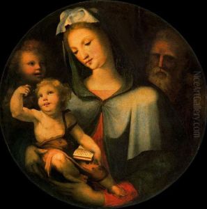The Holy Family with Young Saint John The Holy Family with Young Saint John
