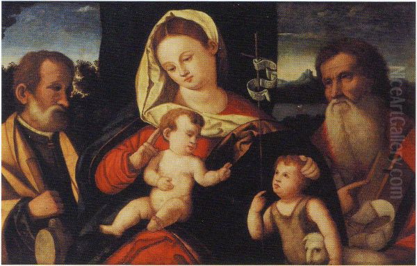 Holy family with Saint Jerome - view 1