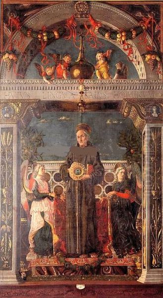 Saint Bernardino of Siena Between Two Angels - view 1