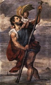 St Christopher by Titian