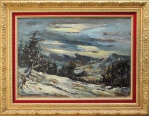 Col De La Faucille Enneige by Jean Laurent Challie