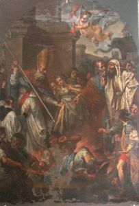 San Leone Thaumaturgo who defeats the wizard Eliodoro