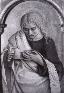 Two Evangelists (Saint John the Evangelist, the Author of a Gospel and possibly Saint Luke) (predella) by Carlo Crivelli