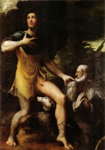 San Rocco e un donatore