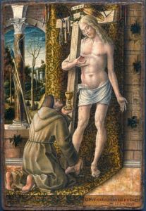 Saint Francis Collecting the Blood of Christ by Carlo Crivelli