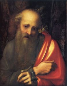 Saint Anthony Abbot by Antonio da Correggio