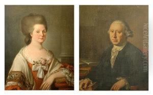 Patrick Miller Of Dalswinton (1731-1815) Mrs Miller (nee Lindsay) Of Dalwinton by George Chalmers
