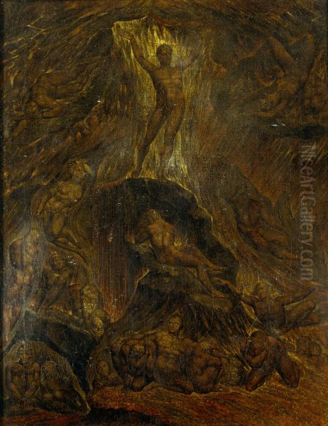 Satan calling up his legions - view 1