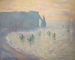 The Cliffs at Etretat by Claude Oscar Monet
